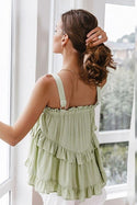 Top Bohème Vert Pastel